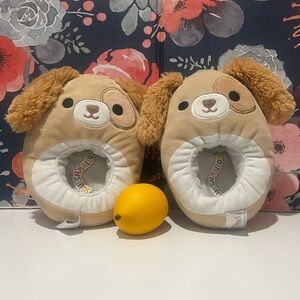 🍋 Squishmallows Harrison the Dog Plush Slippers Size 11/12